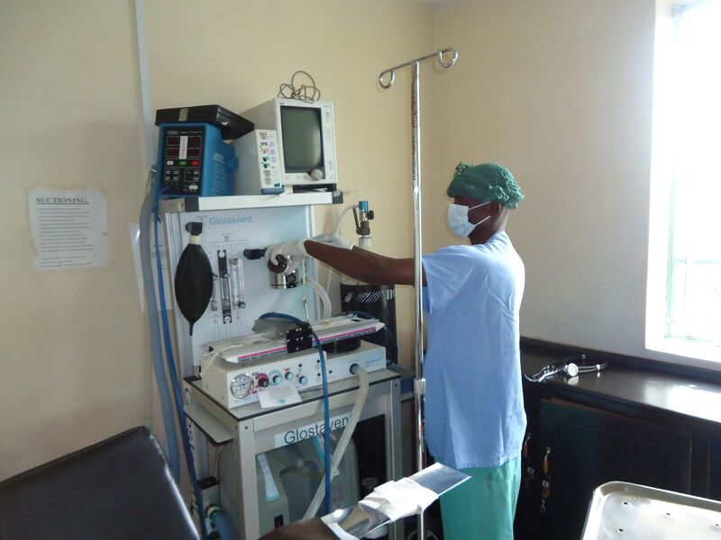 Operating theatre equipment at Matata Hospital